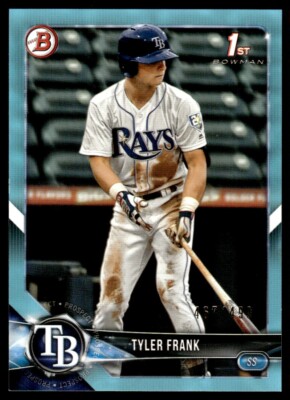 2018 Bowman Draft Sky Blue Tyler Frank 467/499 Tampa Bay Rays #BD