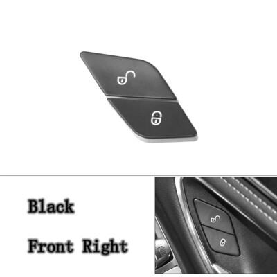Black Front Right Door Lock Switch Button Cover for Benz 2015-2021 W253 GLC-clas
