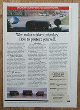 1990 PASSPORT, ESCORT, SOLO Traffic Speed Radar Detectors Magazine Print Ad