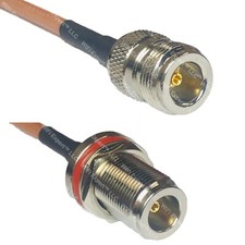 RG400 N FEMALE to N FEMALE BULKHEAD RF Cable FAST-SHIP LOT