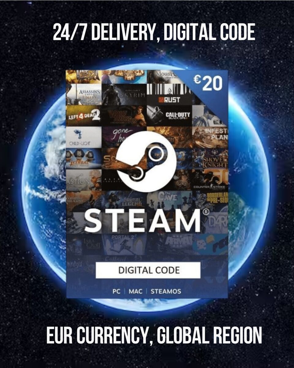 Steam Gift Card 20 EUR