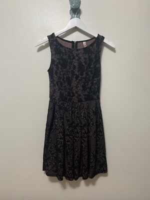 Adorable Pink and Black Floral Dress by Xhilaration