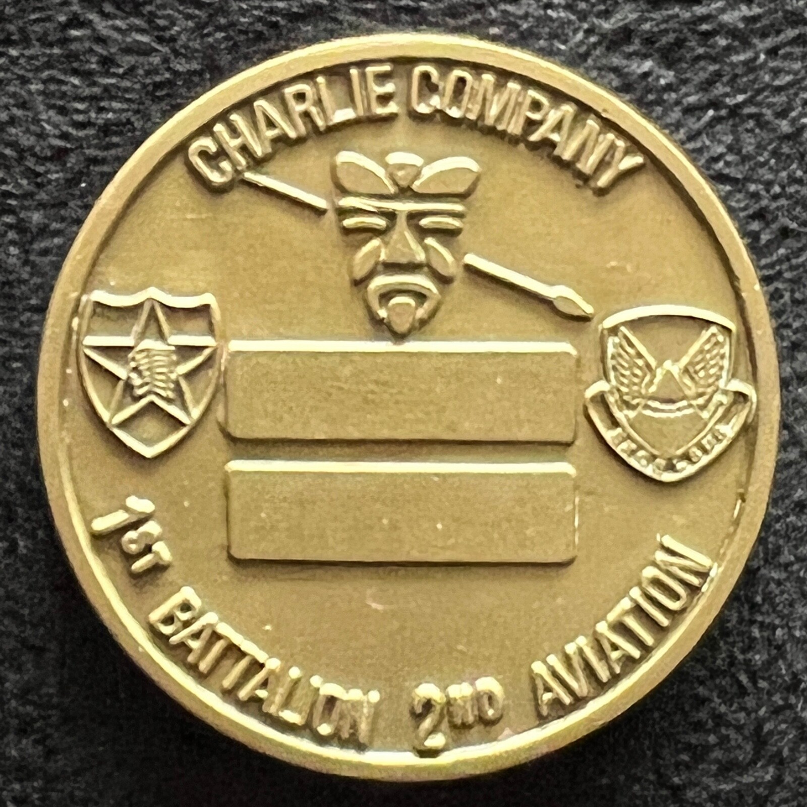 Moneda de desafío vintage del segundo batallón de aviación de la compañía C 1er batallón