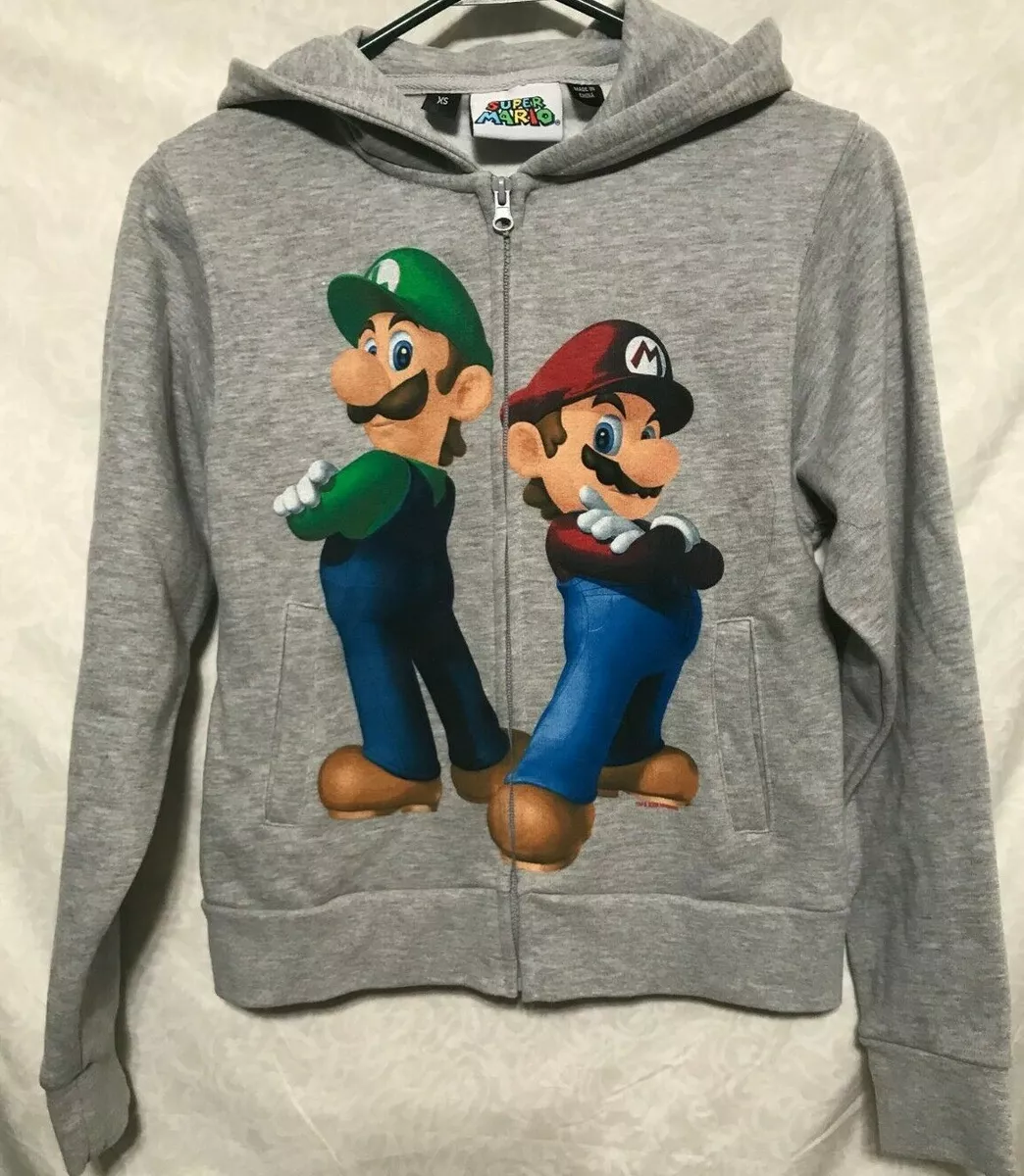 Boy's Nintendo Super Mario Bros Character Guide Pull Over Hoodie