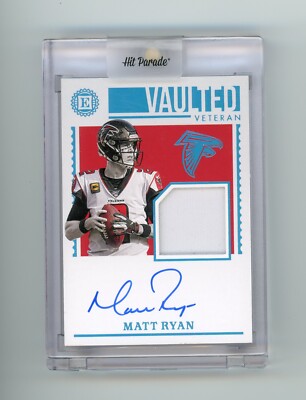 2020 Panini Encased Matt Ryan Vaulted Veteran Sapphire Patch Auto Falcons