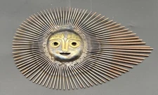 Emaus Benedictine Brass And Bronze Sun Sculpture 1970’s