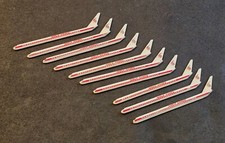 Vintage Lot of 10 World Airways Boeing 747 Swizzle Sticks Drink Stirrers Plane