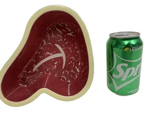 T-Bone Steak Medium Size  Ceramic  Dog Bowl - 40  fl oz Dog Dish