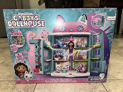 Gabby's Dollhouse, Purrfect Dollhouse 2-Foot Tall Playset with Sounds, 15  Pieces