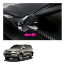 Auto Fold Folding Wing Side Mirro Black For Toyota Fortuner 2015 2018
