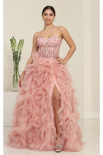 Womens Dresses For Formal Prom Gala Long Sweetheart Strapless A-Line Plus Size - Picture 10 of 24