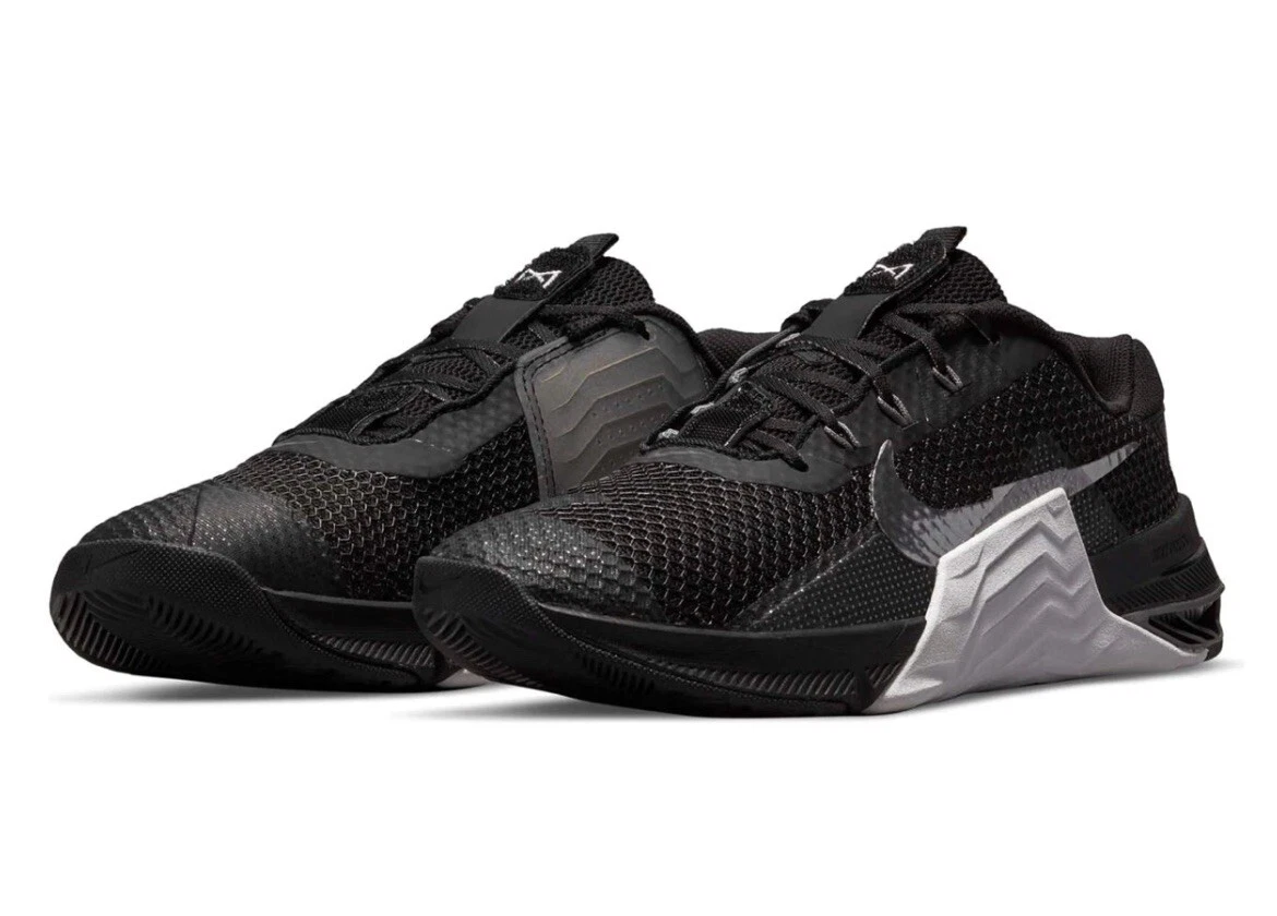 Nike Metcon 7 UK 6.5 EU 40.5 Black Metallic White Training CZ8280