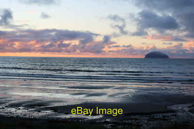 Photo 12x8 Sunset, Ainslie Shore Girvan With view of the Ailsa Craig. c2019