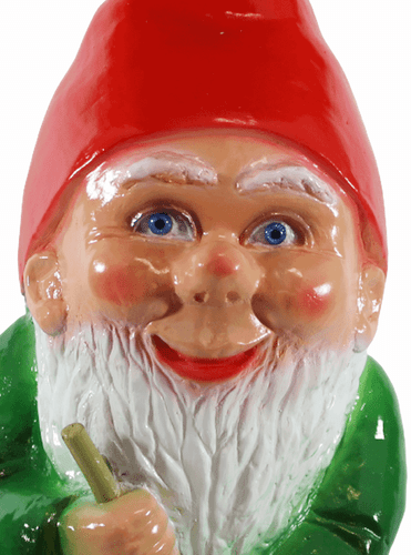 Gartenzwerg Deko Garten Figur Zwerg Gärtner mit Rechen aus Kunststoff H 45 cm - Bild 2 von 5