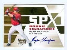 Ryan Hanigan autographed Baseball Card Cincinnati Reds 2008 Upper Deck SPX #110