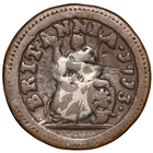 1713 Great Britain Anne Farthing Coin – Pattern – Copper