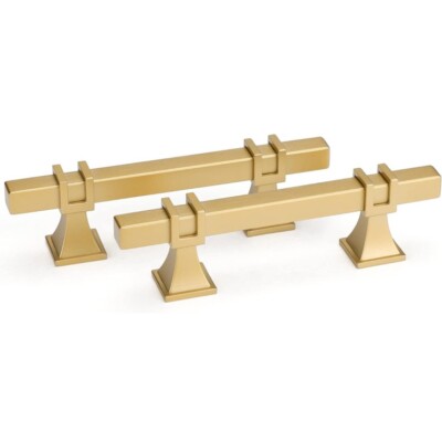 4 Pack Homdiy Cabinet Pulls Brushed Brass Kitchen Hardware 3in HDT19BB Remodel