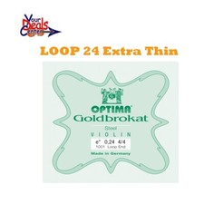 Lenzner Goldbrokat Violin E String 4/4 Loop Thin 24