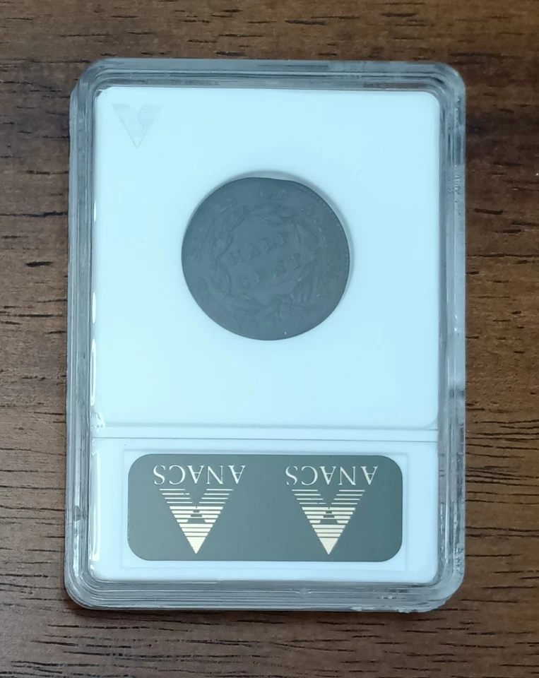 1826 Half Cent, ANACS XF45 - Image 4 of 4