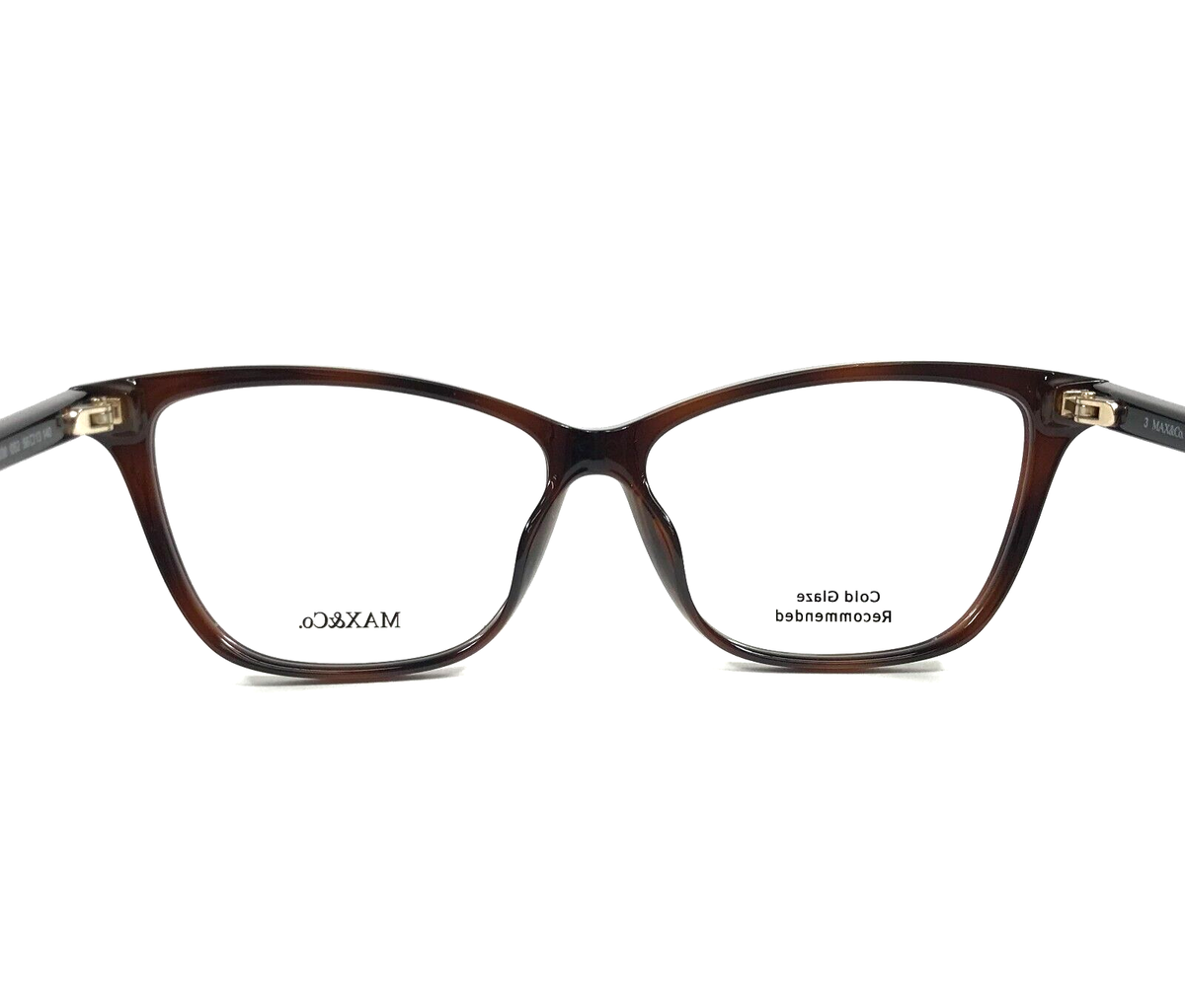 MAX & Co. Eyeglasses Frames MO5038 052 Brown Yellow Cat Eye  display picture 1