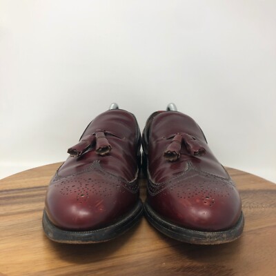 Allen Edmonds Mens Berwick Loafer Burgundy Almond Toe Wingtip 11.5 AA Narrow Allen Edmonds Men main image 4