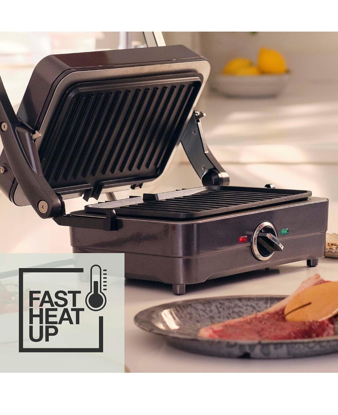 Cuisinart 2in1 Grill and Sandwich Maker, NonStick Removable Plates