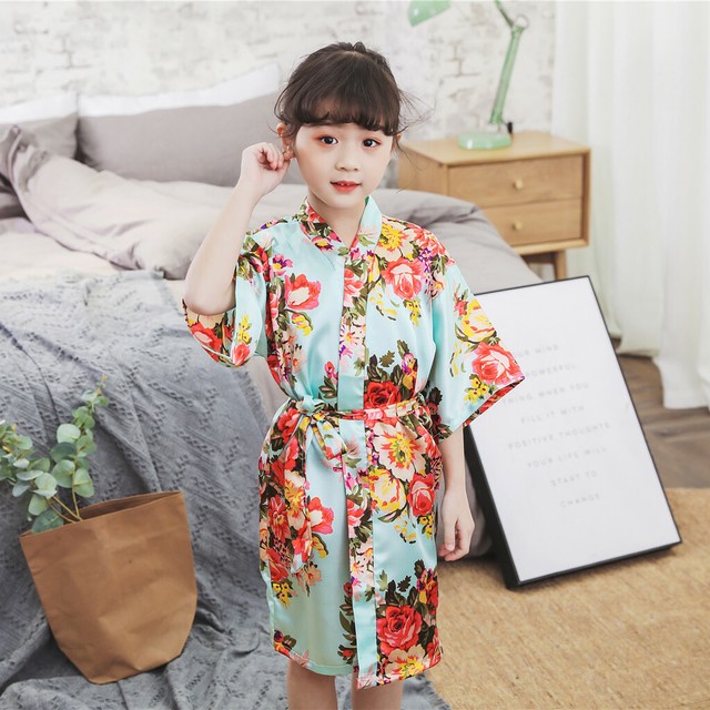 infant silk robe