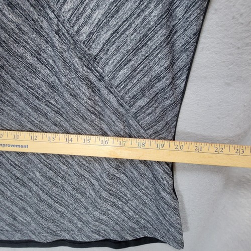 Adidas Golf Polo Womens XL Shirt Heather Grey Vneck Collared Stretch Athleisure - Picture 10 of 13