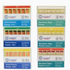 Dental Endo Gutta Percha Points/Obturating/Absorbent Paper Points Color Coded