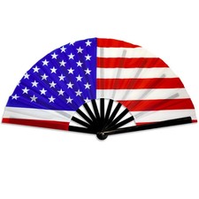 USA X-Large Hand Fan Boots on The Ground Fan Labor Day July 4th Hand Fans