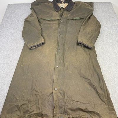 John Partridge Jacke Herren mittelgrün lang Wachsmantel Feld Country Farm Outdoor