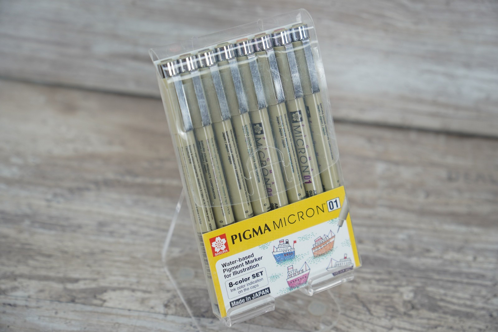 Sakura Pigma Micron Fineliners Pen 0.25Mm Assorted Color 8 P