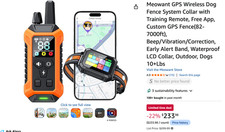 GPS Wireless Dog Fence System Collar