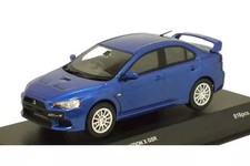 1/43 Kyosho Mitsubishi Lancer Evolution X GSR Lightning Blue Mica K03492BL