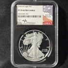 2020-W $1 American Silver Eagle Proof West Point Mercanti Label Black NGC PF 70
