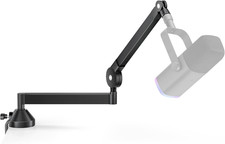 Mic Arm Low Profile Microphone Boom Arm Mic Stand 360 Flex, Black Vibration R