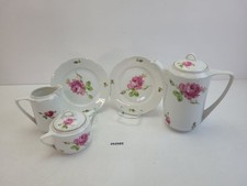 Porzellan Kaffee-Kern Alt Schönwald um 1920 Rose Goldrand Deko #262085