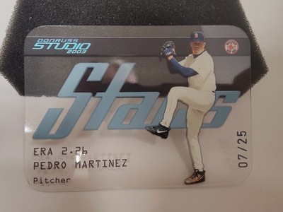 2003 DONRUSS STUDIO PEDRO MARTINEZ SS-4 STARS PLATINUM 07/25 SP BOSTON RED SOX