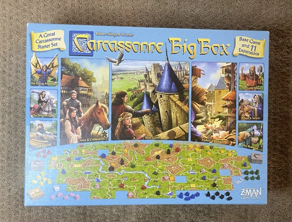 Juego de Mesa Carcassonne Big Box 6 Juego Base y 11 Expansiones Juegos Z-Man Foto 2 de 4