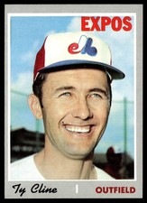 1970 Topps Card Baseball Ty Cline Montreal Expos #164 EX-MT+