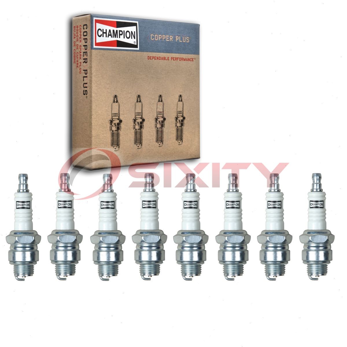 8 pc Champion Copper Plus Spark Plugs for 1955-1958 Chevrolet Sedan Delivery hg