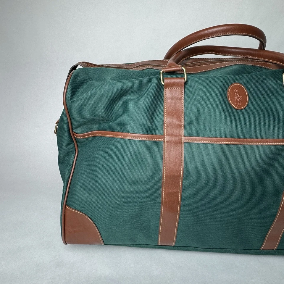 Vintage Ralph Lauren Weekender Carryall Bag 22”x11”x14” w/Shoulder Strap *Read - Image 3 of 4