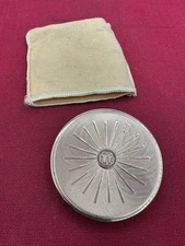 VINTAGE MAX FACTOR CRÈME PUFF GOLD ART DECO STAR BURST LADIES MIRROR COMPACT NOS