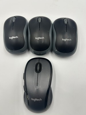 Lot of 4 Logitech Wireless Mouse M510 M185 In Working Condition Tested W/Dongle