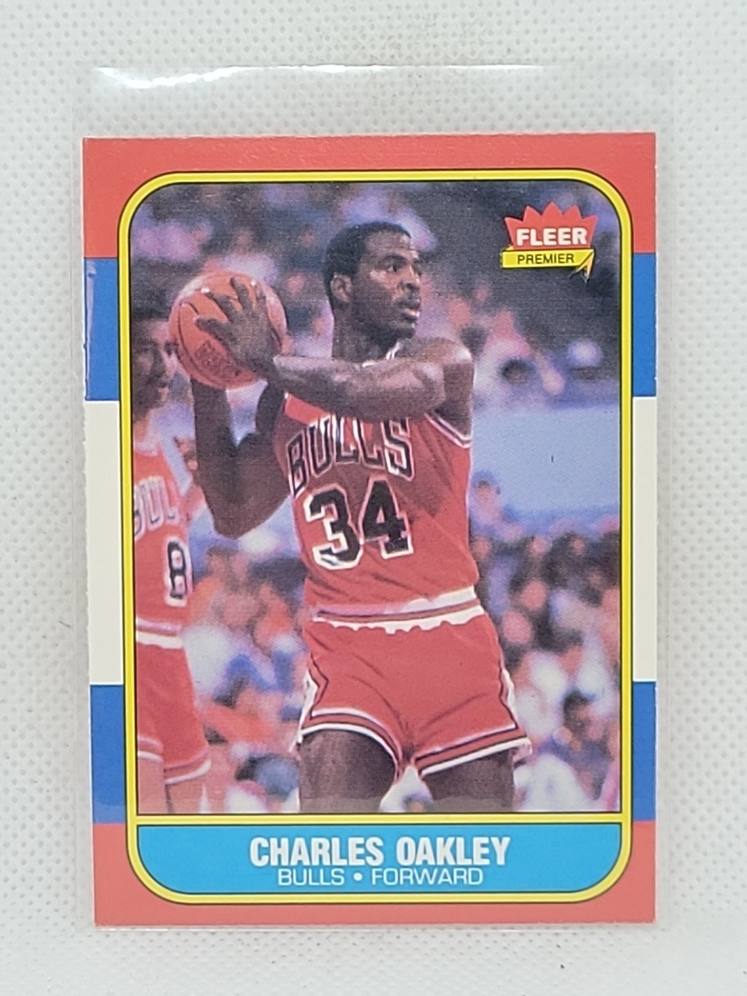 Charles Oakley 1986/87 Fleer Basketball Rookie  #81 NrMt O/C