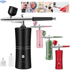 Airbrush Compressor Nail Painting Portable Cordless Airbrush Mini Sprayer Art UK