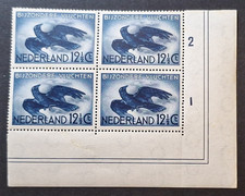 Netherlands: 1938 Special Flights, Carrion Crow; unmounted mint block of 4