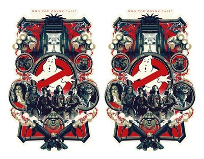 Ghostbusters Arcade Side Artwork Stickers Graphics Decals Vinyl Prints Bartop