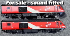 Hornby R3390TTs Virgin livery HST DCC Sound Fit  Loco & 6 MK3 Coaches OO Gauge 