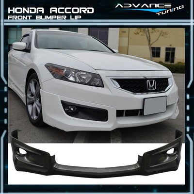 Fits 08-12 Honda Accord 2-Door HFP Style Front Bumper Lip Spoiler Unpainted PU